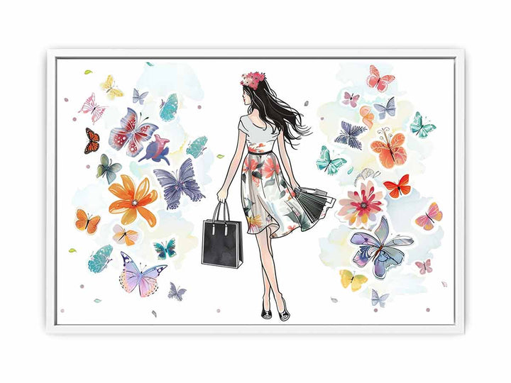 Butterfly Girl Framed Print