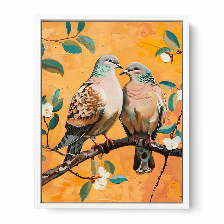 Turtle Doves Framed Print