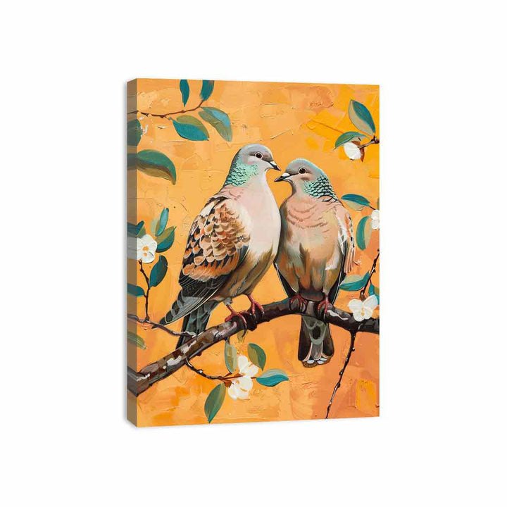 Turtle Doves Canvas Print