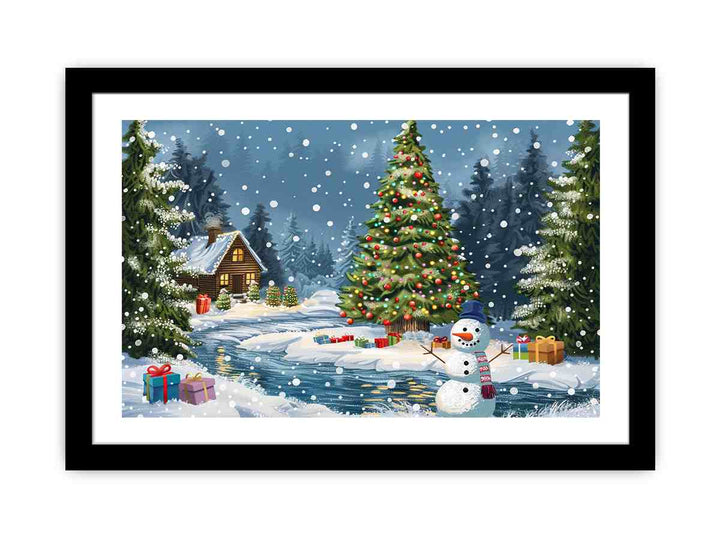 Christmas Landscape  Art Print