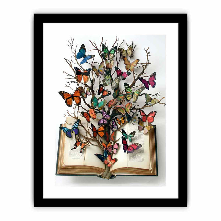 Butterfly Book  Art Print