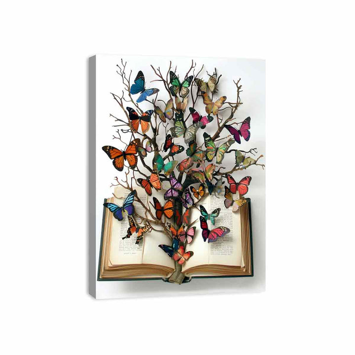 Butterfly Book Canvas Print