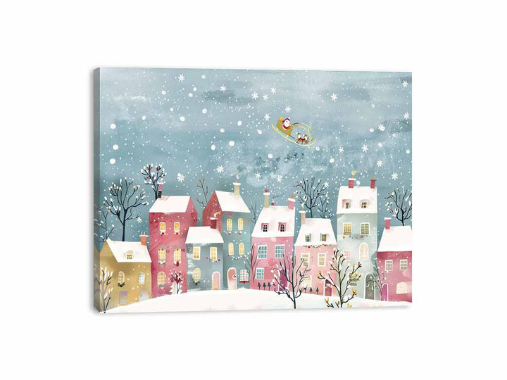 Festive Scene Canvas Print