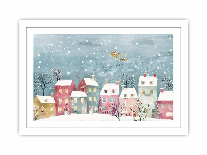 Festive Scene Streched canvas