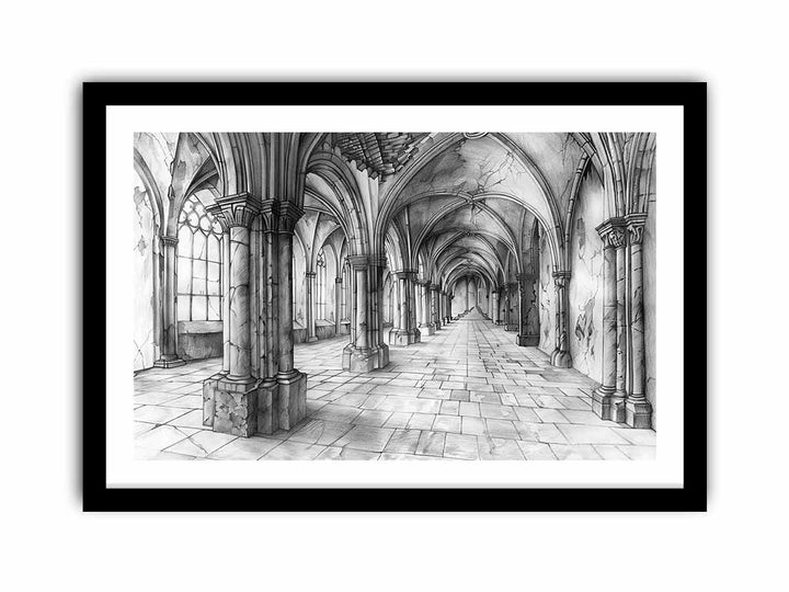 The Gothic Hall   Art Print