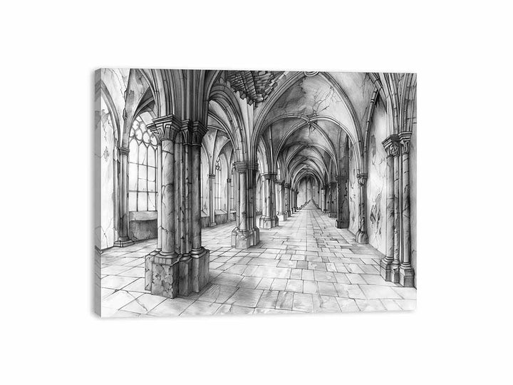 The Gothic Hall  Canvas Print