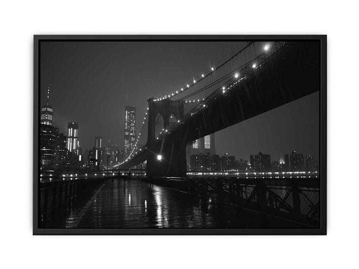 Brooklyn Bridge at Night   Painting
