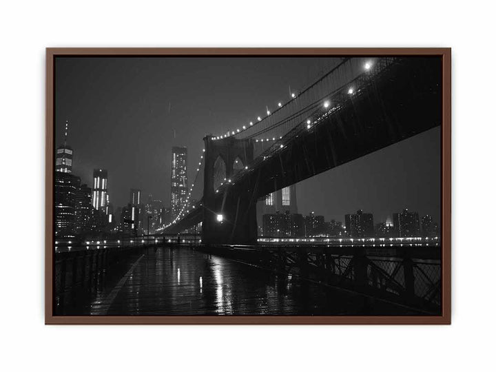 Brooklyn Bridge at Night   Poster