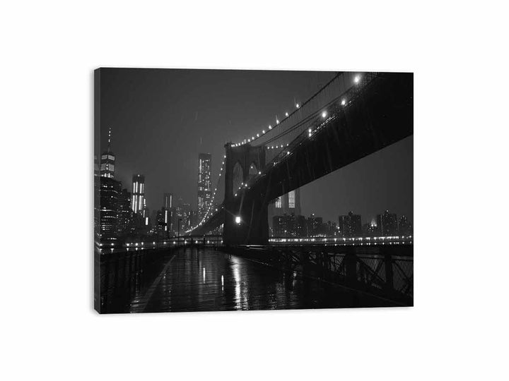 Brooklyn Bridge at Night  Canvas Print