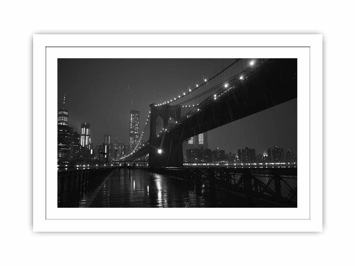 Brooklyn Bridge at Night  Streched canvas