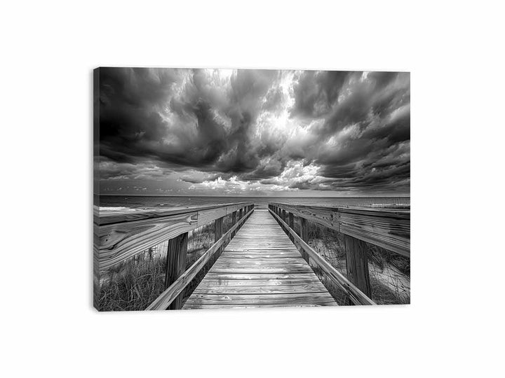 Walk To The Sea Canvas Print