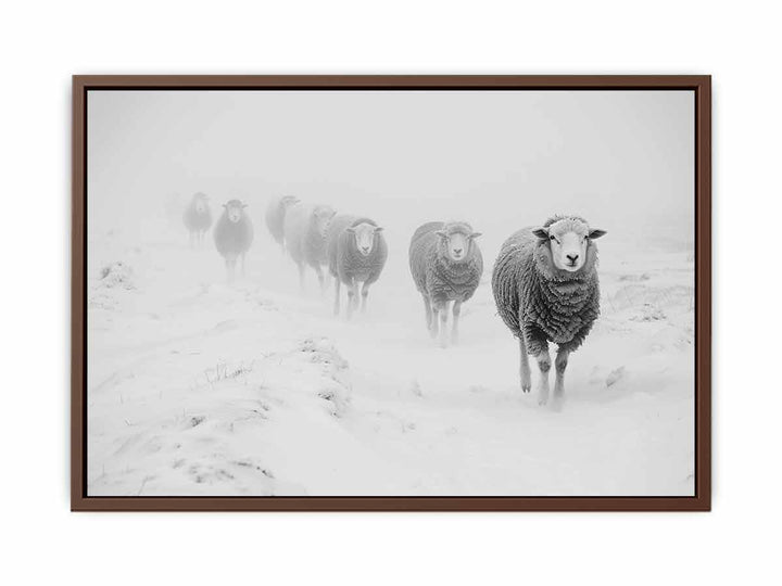 Sheeps in Field  Poster