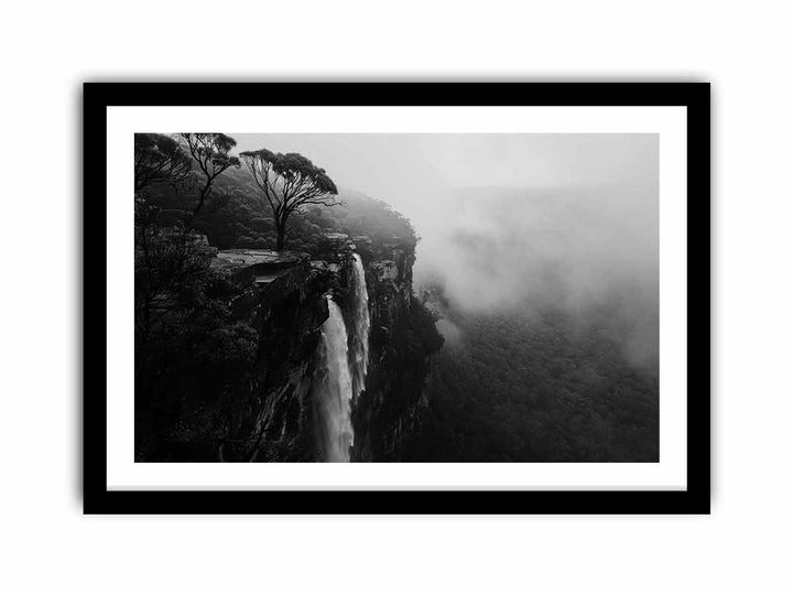 Blue Mountain Waterfall  Art Print