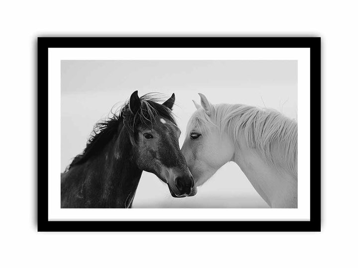 Horses Communicate   Art Print