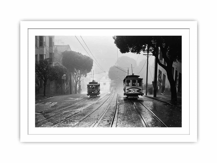 Cable Cars Streched canvas