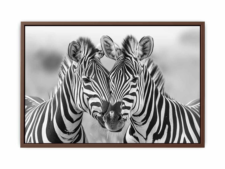 Two Zebras  Poster