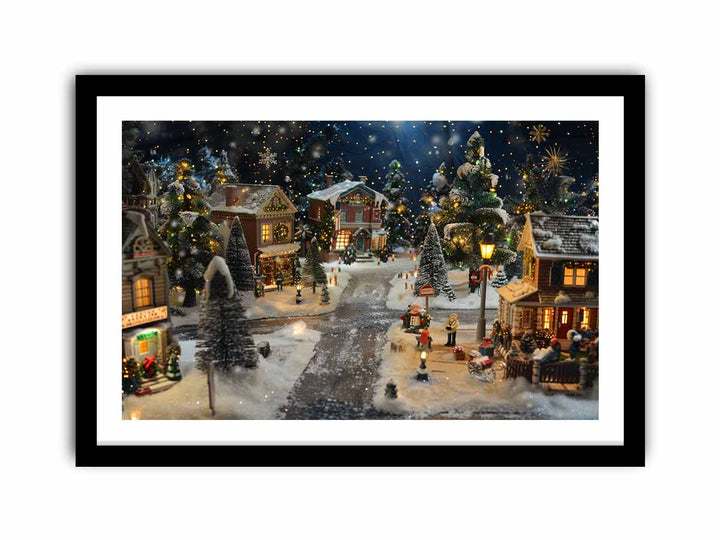 Christmas Town  Art Print