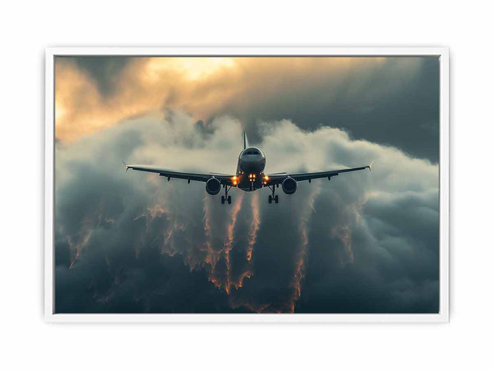 Flight in Tubulence Framed Print
