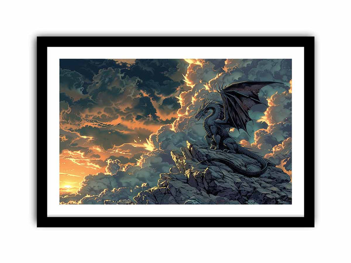 Dragon on Top  Art Print