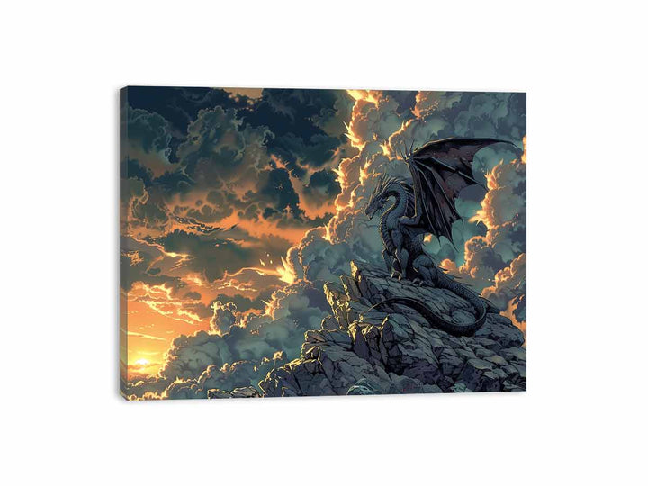 Dragon on Top Canvas Print