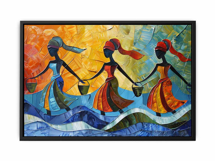 African women  Painting