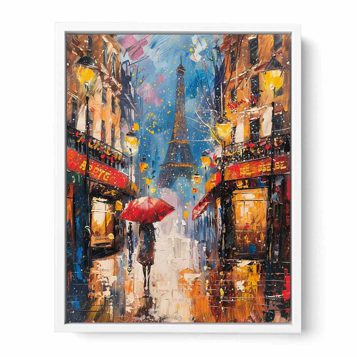 Paris Street Walk  Framed Print