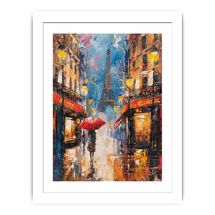Paris Street Walk  Streched canvas