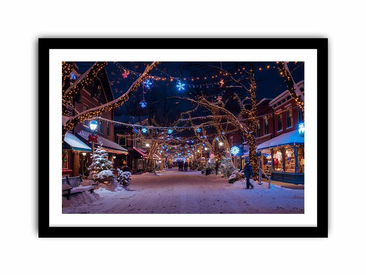 Christmas Town  Art Print