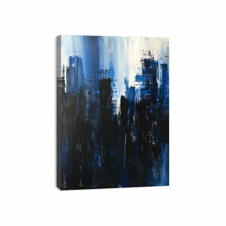 Abstract Skyline Blue Canvas Print