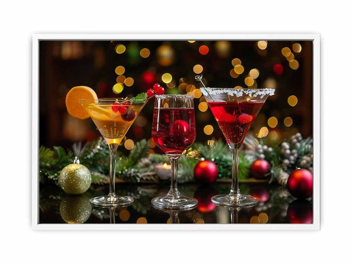 Christmas Mocktails Framed Print