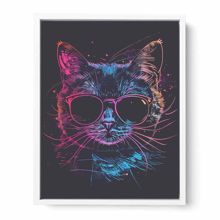 Retro cat Framed Print