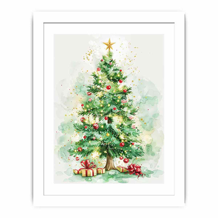 Christmas  Tree Streched canvas