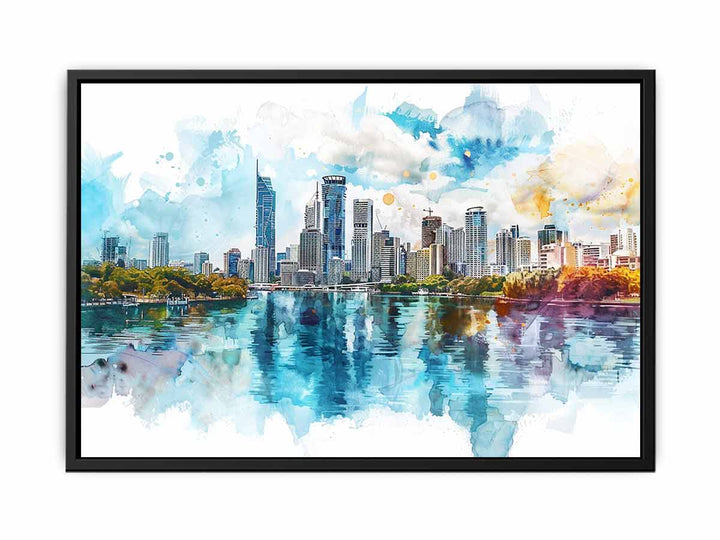 Brisbane Skyline  Painting