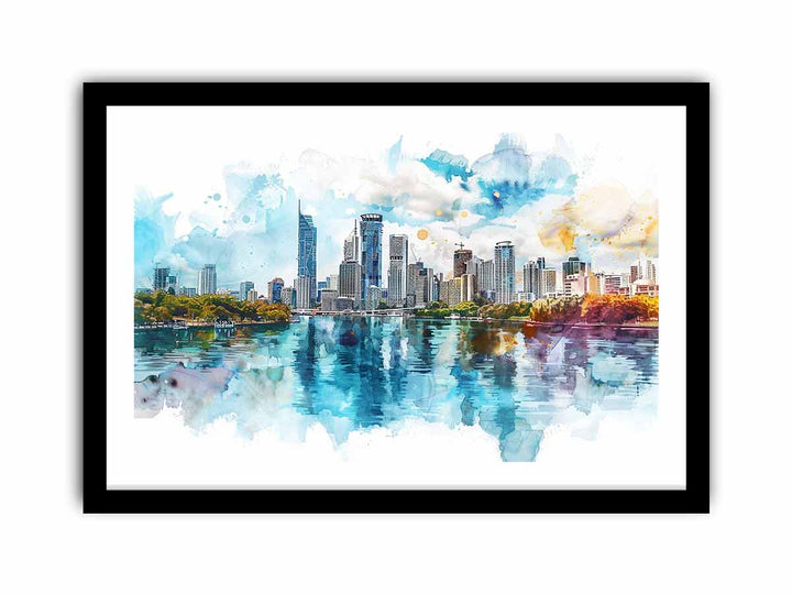 Brisbane Skyline  Art Print