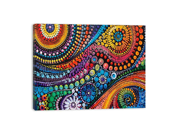 Dot Art Canvas Print