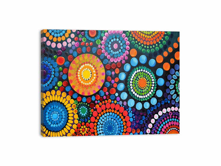 Dot Art Canvas Print