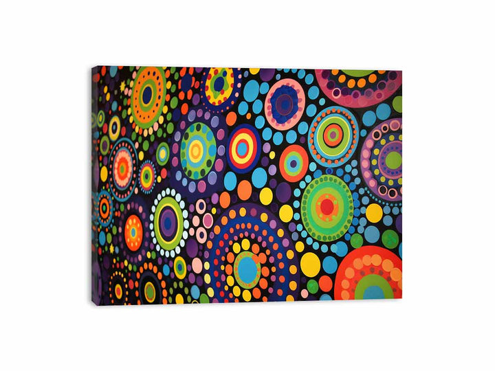 Dot Art Canvas Print