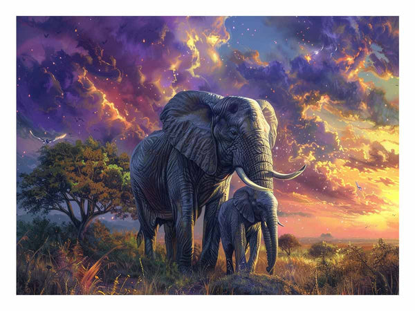 Elephant Mother &  Child