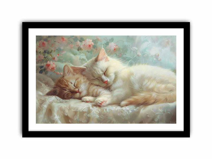 Cat Cute Baby  Art Print