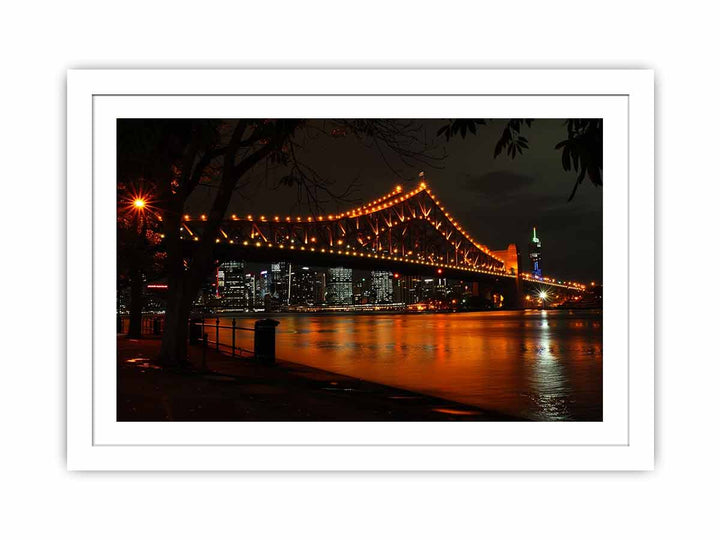 Story Bridge by Night  Streched canvas