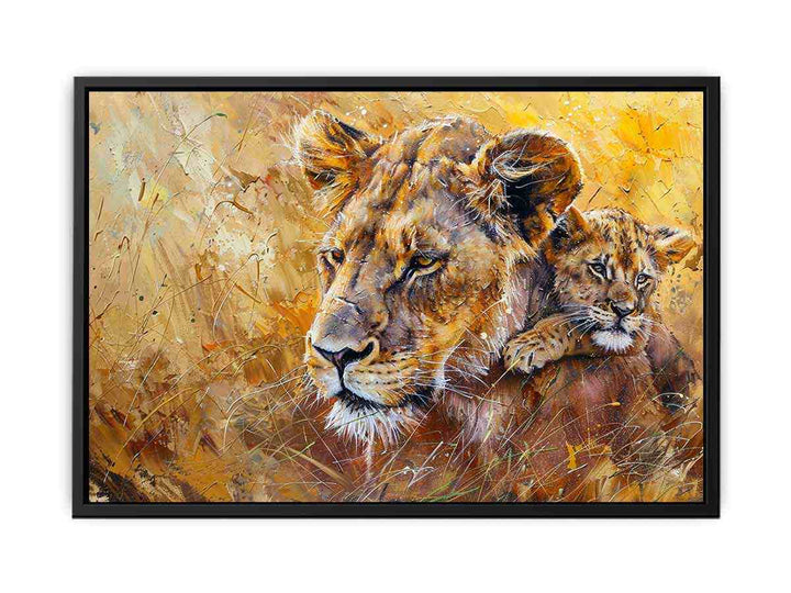 Lion Cute Baby   Painting