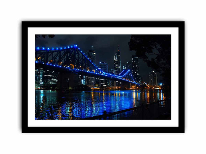 Story Bridge by Night   Art Print