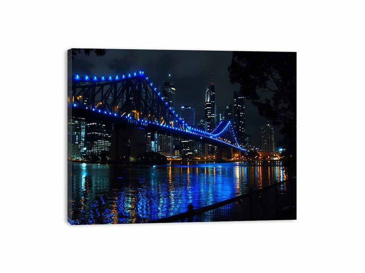 Story Bridge by Night  Canvas Print