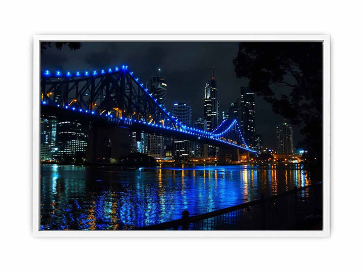 Story Bridge by Night  Framed Print