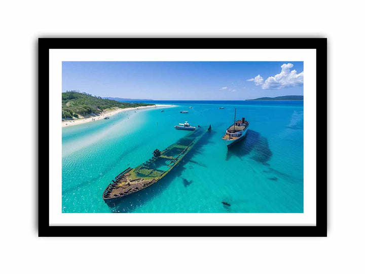 Tangalooma Wrecks   Art Print