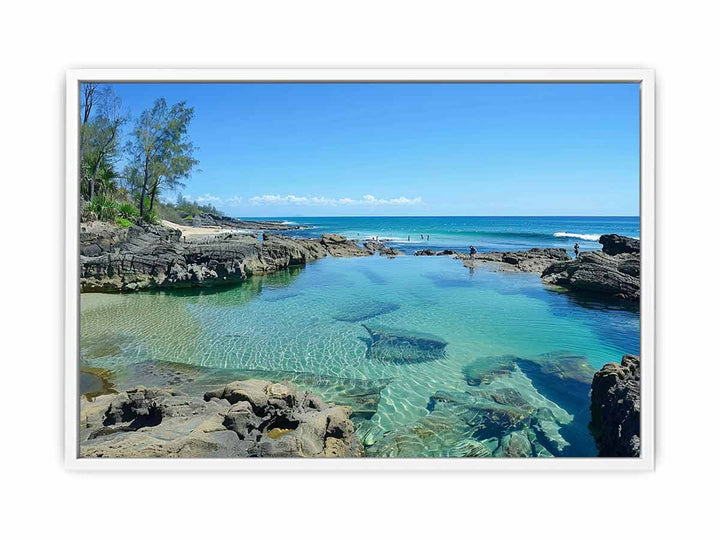 Snapper Rocks Framed Print