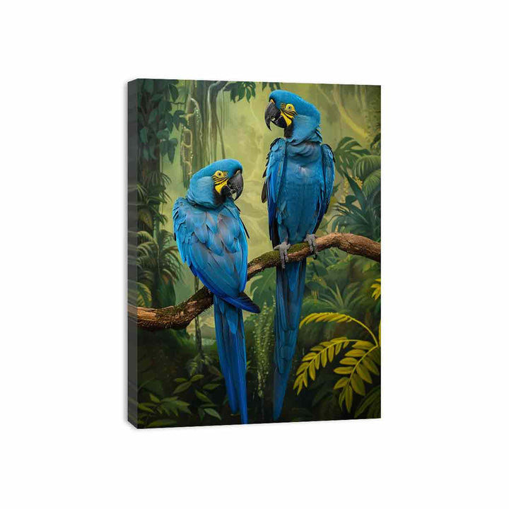 Blue Macaw Canvas Print