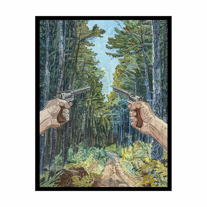 Two Guns  Painting