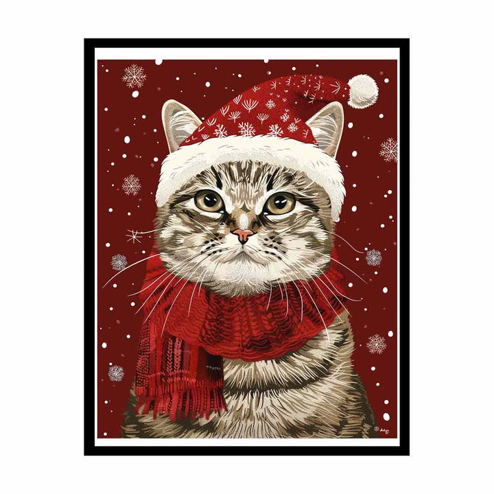 Festive Cat  Painting