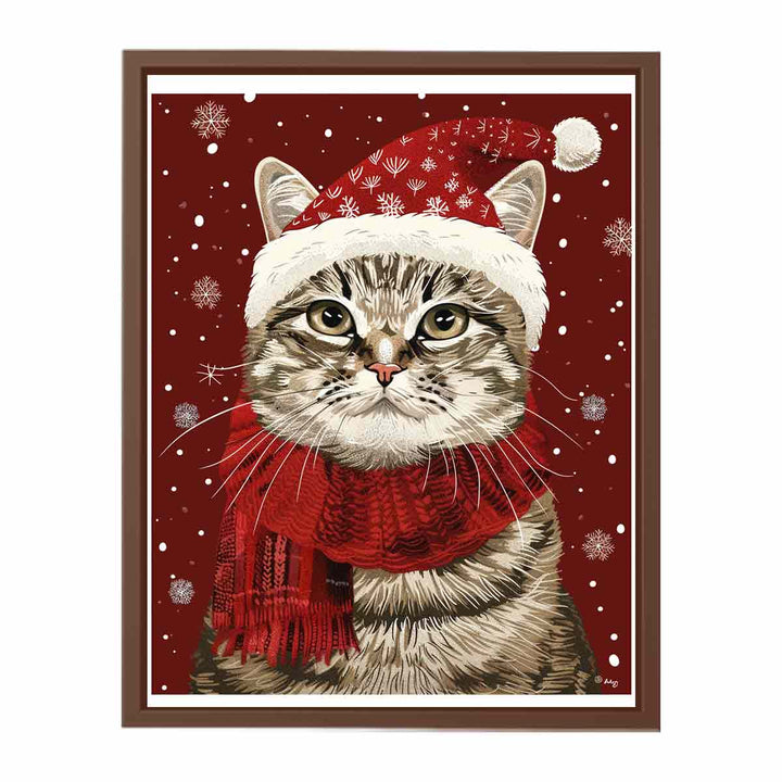 Festive Cat  Poster